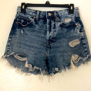 Target High Rise Jean Shorts